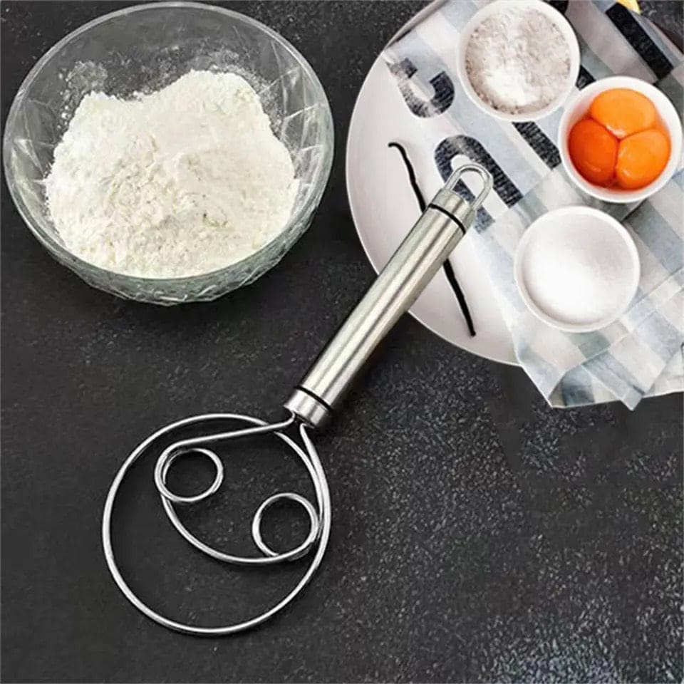 Flour Mixer, Manual Non Stick Cream Beater, Danish Bread Dough Hand Mixer, Dough Whisk Mixer, Kitchen Baking Blender Tool, Durable Handheld Food Blender For Cooking Flour Mixer, Manual Non Stick Cream Beater, Danish Bread Dough Hand Mixer, Dough Whisk Mixer, Kitchen Baking Blender Tool, Durable Handheld Food Blender For Cooking